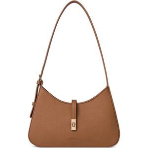 CLUCI Small Shoulder Bag for Women, Trendy Vegan Leather Crossbody with 2 Straps